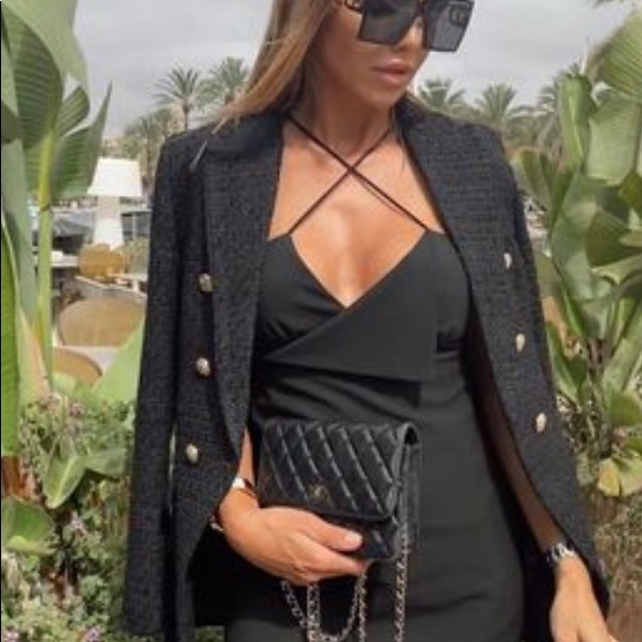 Zara Black Strappy Dress. NWT. Size Small. - Picture 2 of 9